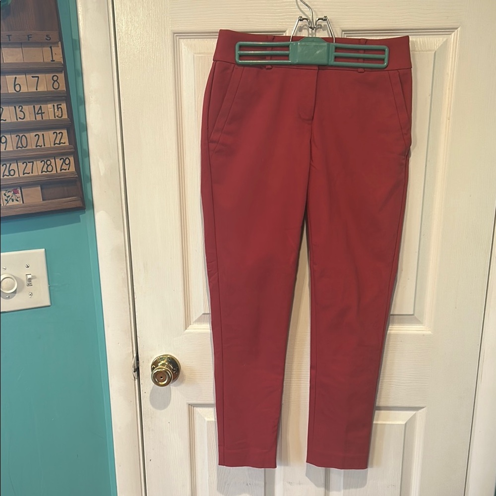 LOFT Pink Ankle Cropped Pants